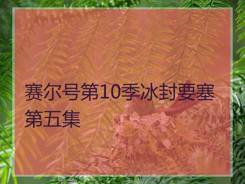 赛尔号第10季冰封要塞第五集