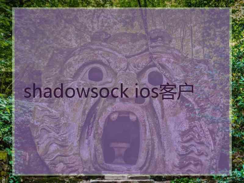 shadowsock ios客户