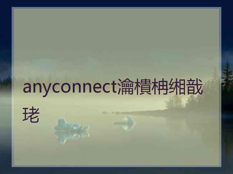 anyconnect瀹樻柟缃戠珯