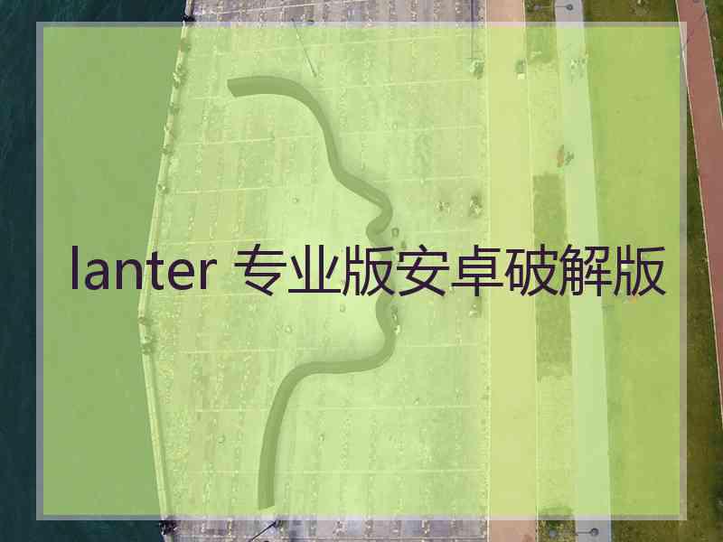 lanter 专业版安卓破解版