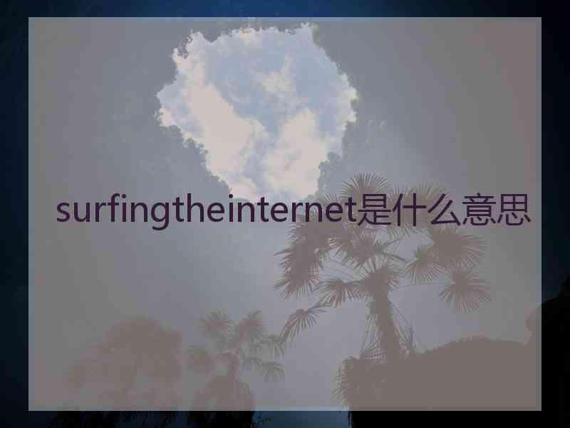 surfingtheinternet是什么意思