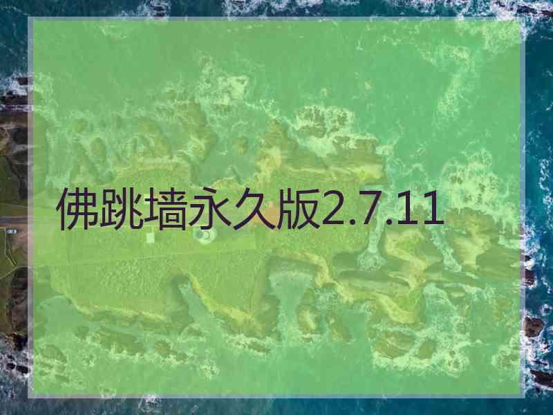 佛跳墙永久版2.7.11