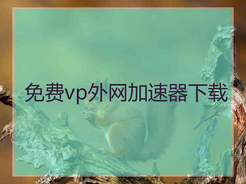 免费vp外网加速器下载