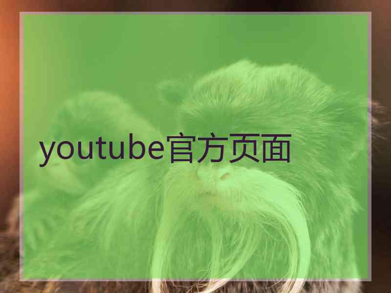 youtube官方页面