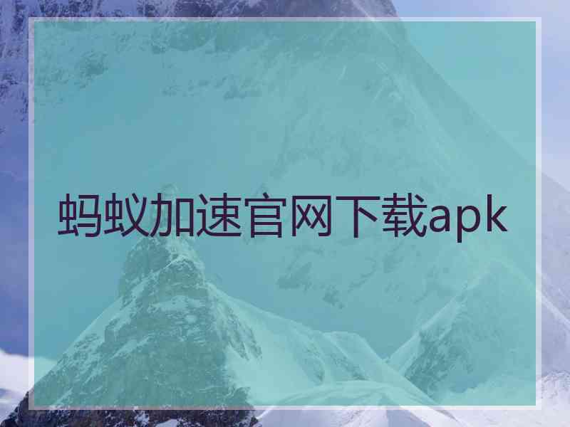 蚂蚁加速官网下载apk