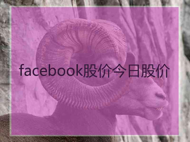 facebook股价今日股价