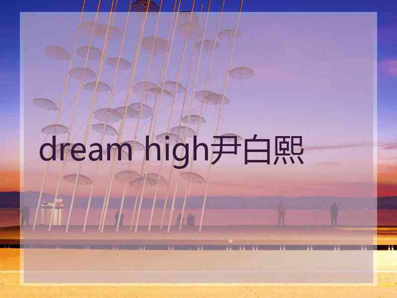 dream high尹白熙