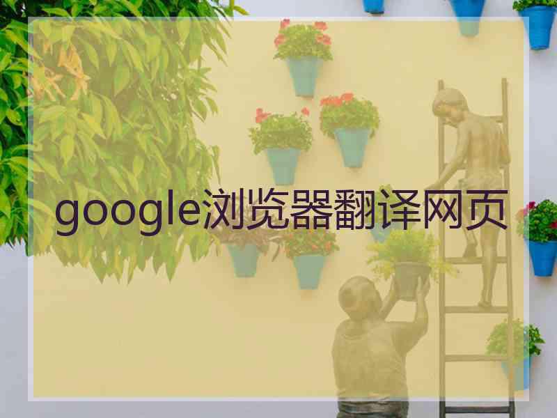 google浏览器翻译网页