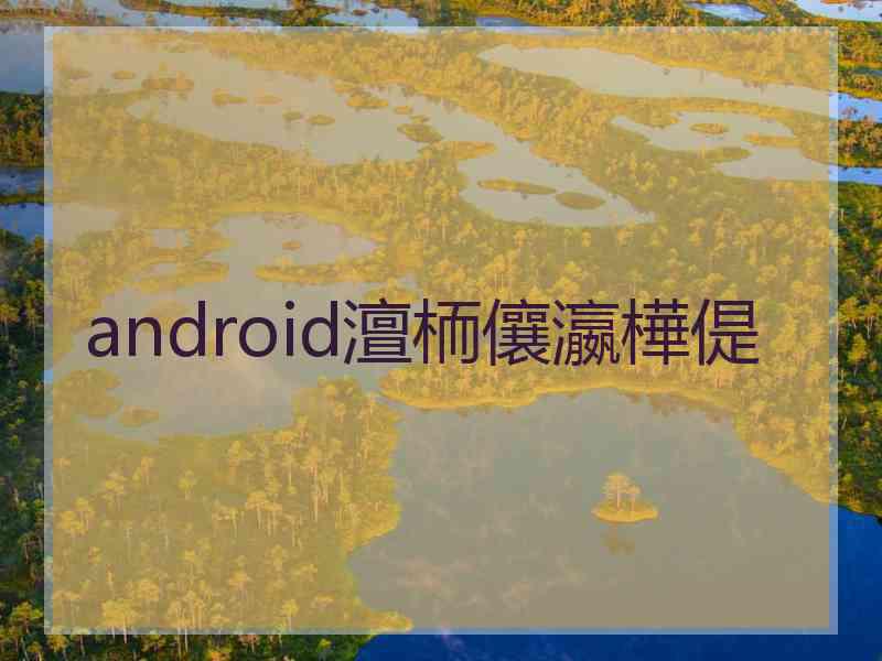 android澶栭儴瀛樺偍