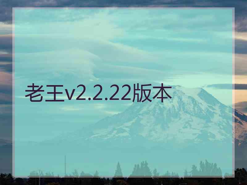 老王v2.2.22版本