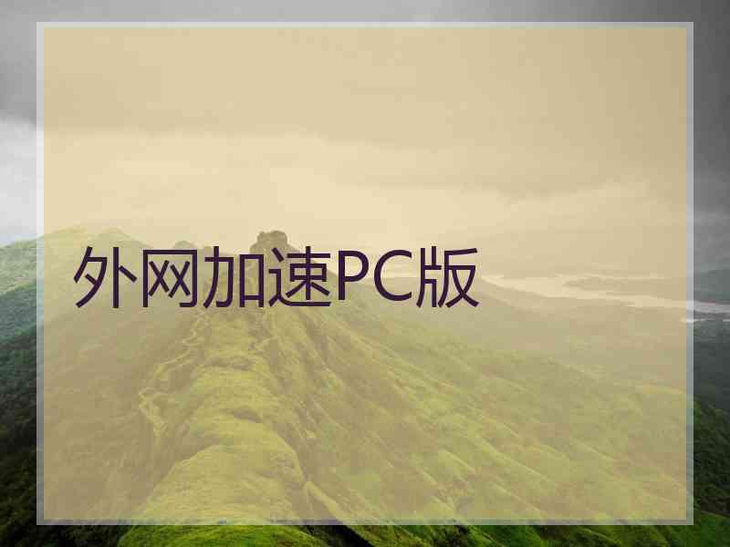 外网加速PC版