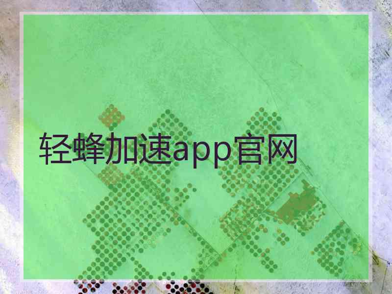 轻蜂加速app官网