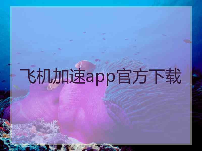 飞机加速app官方下载