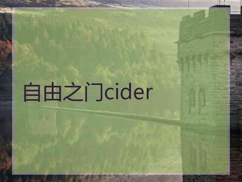 自由之门cider