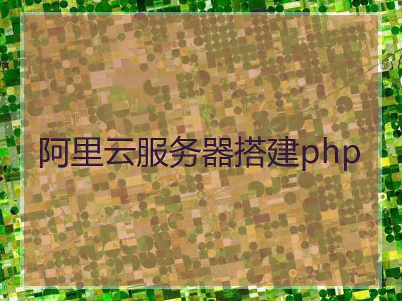 阿里云服务器搭建php